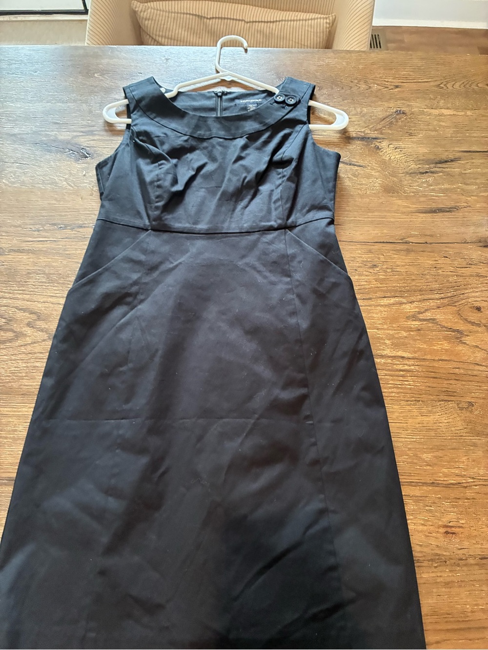 Banana Republic Black Sleeveless Sheath Midi Dress - Picture 2 of 5